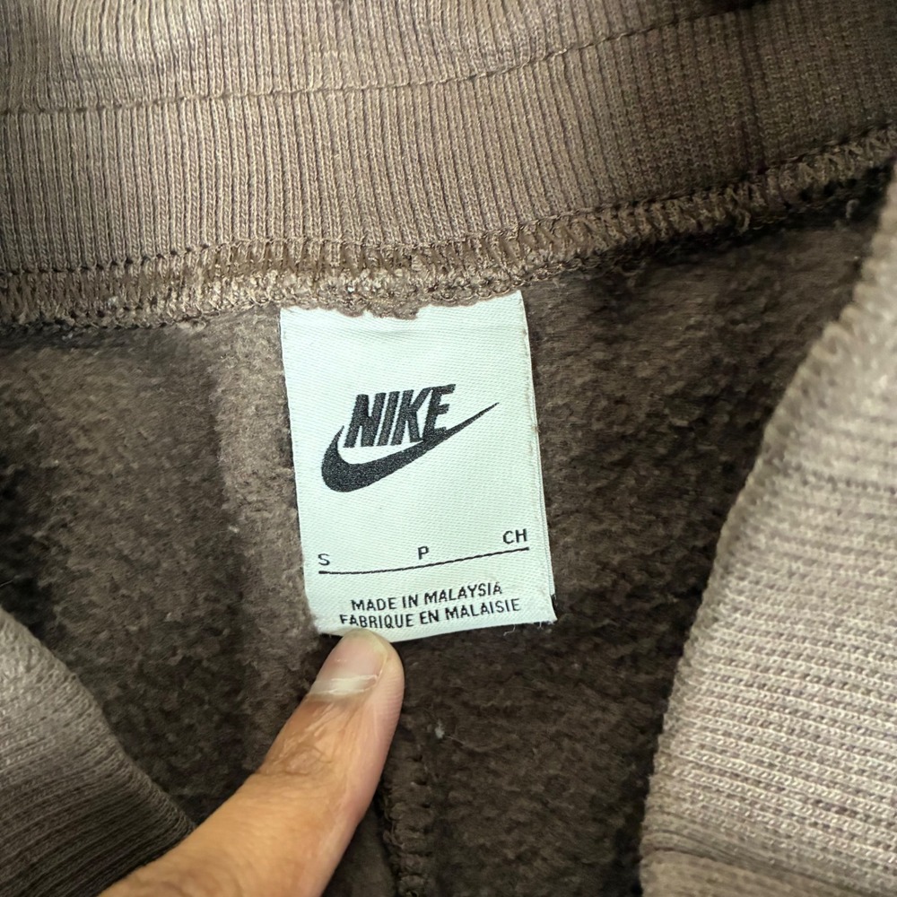 Nike Sportswear Phoenix Fleece Wide Leg Brown Sweatpants Women's Small (27x29) - Picture 3 of 8